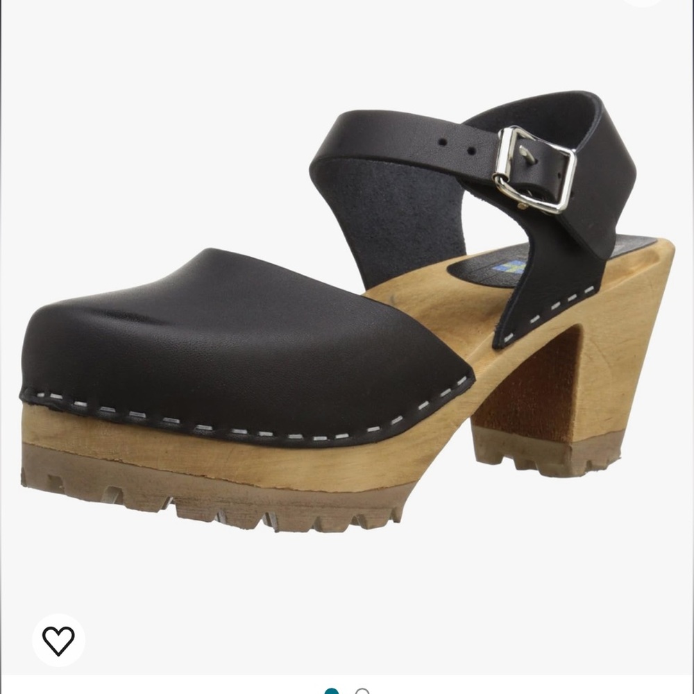 MIA Swedish Clogs Mules 37 Black brand new